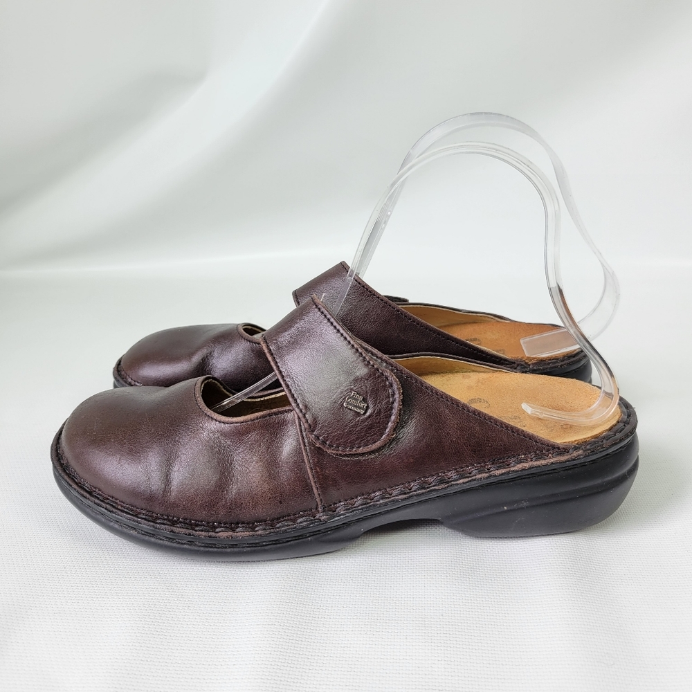 Finn Comfort Made in Germany Leather Clogs Sz 39/8.5